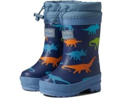 Hatley Kids Dino Silhouettes Sherpa Lined Rain Boots (Toddler/Little Kid/Big Kid)