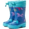 Hatley Kids Prancing Horses Sherpa Lined Rain Boots (Toddler/Little Kid/Big Kid))